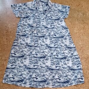 Torrid Navy & White Jungle Toile Short Sleeve Maxi Dress Size 12 NWT